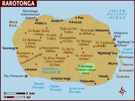 Map of rarotonga